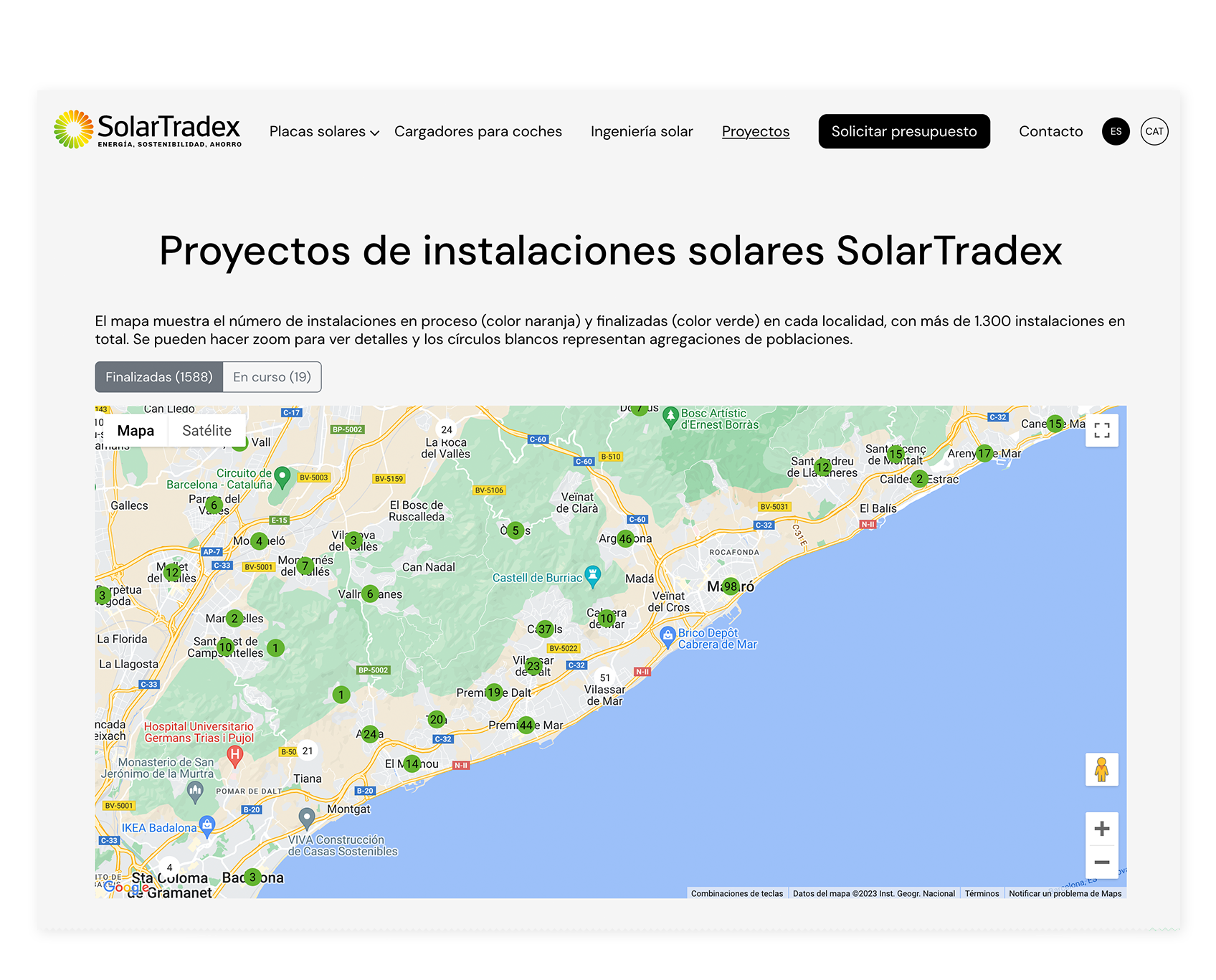 Mapa de instalaciones